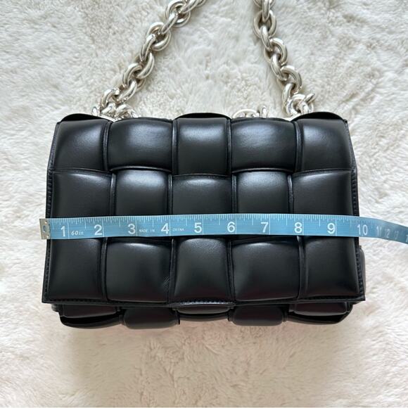 NEW!!! Bottega Veneta women bag with silver chain Authentic - Picture 10 of 12